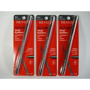 3 Revlon So Fierce Vinyl Waterproof Eyeliner in Force of Steel smudge proof